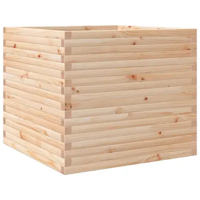 vidaXL Vrtno cvetlično korito 80x80x68,5 cm trdna borovina
