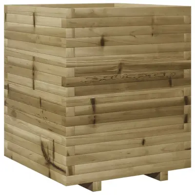 vidaXL Vrtno cvetlično korito 60x60x72 cm impregnirana borovina