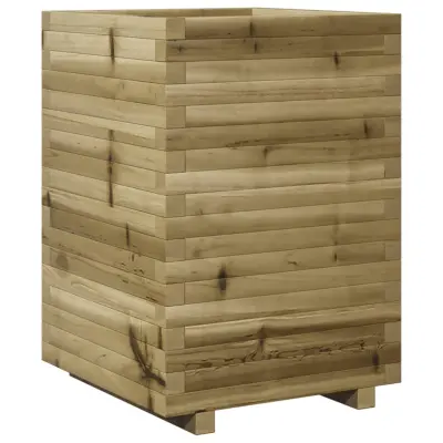 vidaXL Vrtno cvetlično korito 50x50x72 cm impregnirana borovina