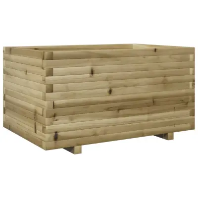 vidaXL Vrtno cvetlično korito 90x60x49,5 cm impregnirana borovina