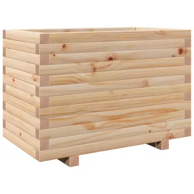 vidaXL Vrtno cvetlično korito 70x40x49,5 cm trdna borovina