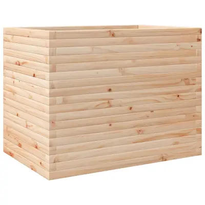 vidaXL Vrtno cvetlično korito 90x60x68,5 cm trdna borovina