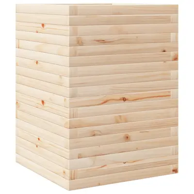 vidaXL Vrtno cvetlično korito 50x50x68,5 cm trdna borovina