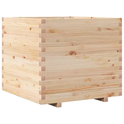 vidaXL Vrtno cvetlično korito 80x80x72 cm trdna borovina