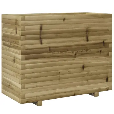 vidaXL Vrtno cvetlično korito 90x40x72,5 cm impregnirana borovina