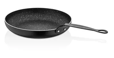 5 plastna granitna ponev za cvrtje s slojem proti prijemanju KORKMAZ, 26 cm, indukcijska