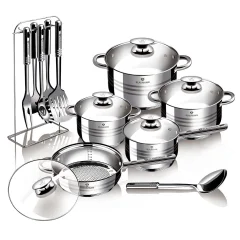 Berlinger Haus Blaumann Gourmet  17v1 set inox posode