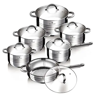 Berlinger Haus Blaumann Gourmet Jumbo 12v1 set inox posode