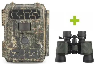 Oxe Lovska kamera OXE Panther 4G in klasični daljnogled FOMEI 7-21X40 ZCF Zoom + 32GB SD kartica in 12 baterij!