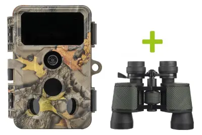 Oxe Lovska kamera OXE WiFi Hunter RD3019 in klasični daljnogled FOMEI 7-21x40 ZCF Zoom + 32GB SD kartica, 8 baterij in stojalo!