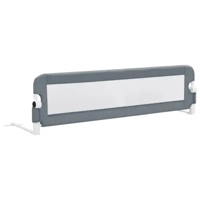 vidaXL Posteljno varovalo za otroke sivo 120x42 cm poliester