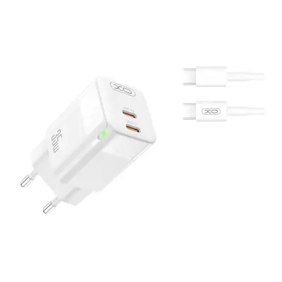 Polnilec za telefon XO CE07 35W PD, GaN + USB-C kabel