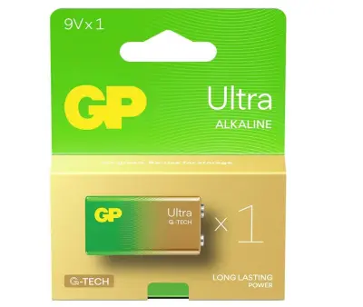 Ultra Alkalna 9V GP baterija 1604AU (6LF22)