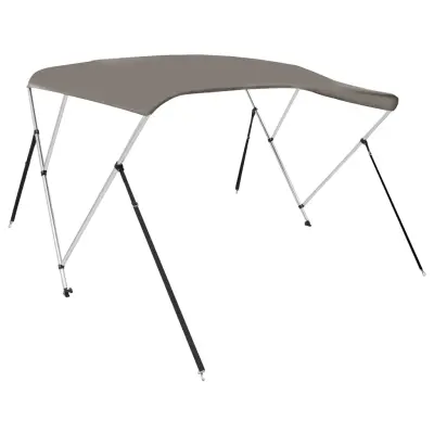 vidaXL Bimini tenda s 3 loki siva 183x196x137 cm