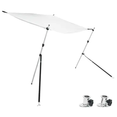 vidaXL Razširljivo senčilo za T-Top belo 174x205x(115-194) cm
