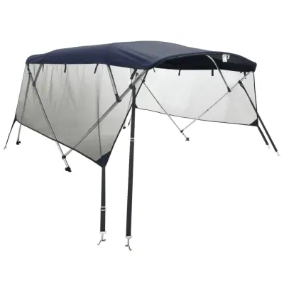 vidaXL Bimini tenda s 3 loki in stranicami 183x(137-152)x137 cm
