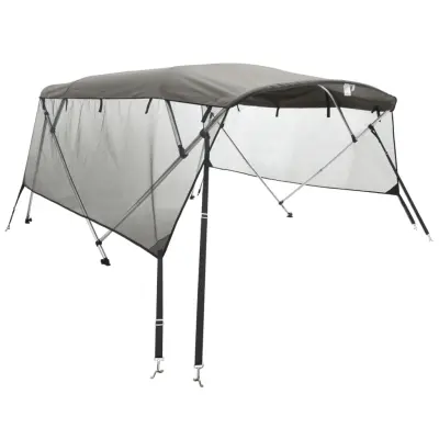 vidaXL Bimini tenda s 4 loki in stranicami 243x(170-182)x137 cm