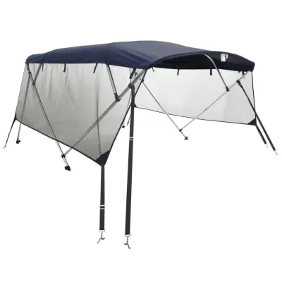 vidaXL Bimini tenda s 4 loki in stranicami 243x(170-182)x137 cm