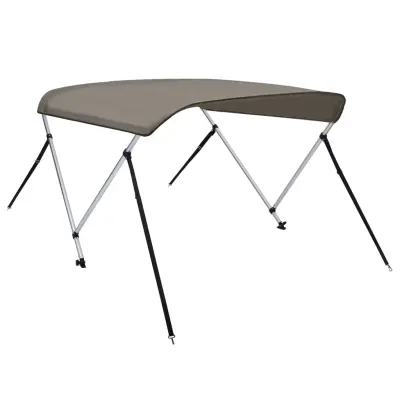 vidaXL Bimini tenda z 2 lokoma siva 148,5x133x104 cm