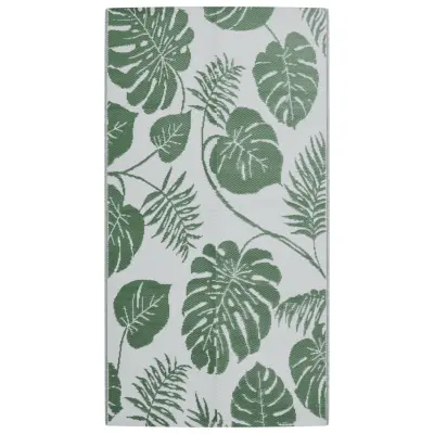 vidaXL Zunanja preproga zelena 80x150 cm PP