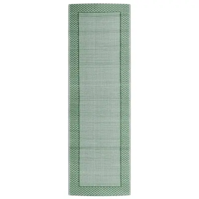 vidaXL Zunanja preproga ARAKIL zelena 80x250 cm PP