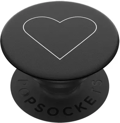 POPSOCKETS držalo / stojalo PopGrip White Heart Black