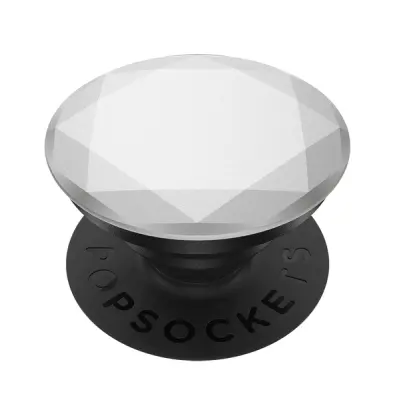POPSOCKETS držalo / stojalo PopGrip Silver Metallic Diamond - Premium