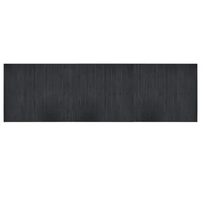 vidaXL Preproga pravokotna siva 60x200 cm bambus
