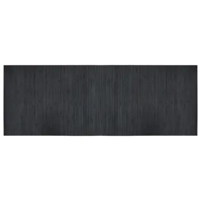 vidaXL Preproga pravokotna siva 70x200 cm bambus