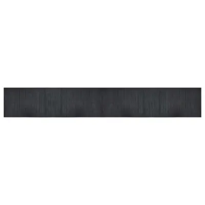 vidaXL Preproga pravokotna siva 60x400 cm bambus