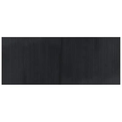 vidaXL Preproga pravokotna črna 80x200 cm bambus