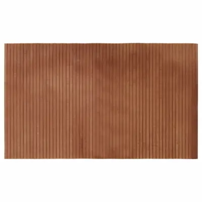 vidaXL Preproga pravokotna rjava 60x100 cm bambus