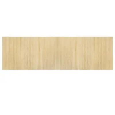vidaXL Preproga pravokotna svetlo naravna 60x200 cm bambus