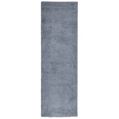 vidaXL Košata preproga PAMPLONA moderna modra 80x250 cm