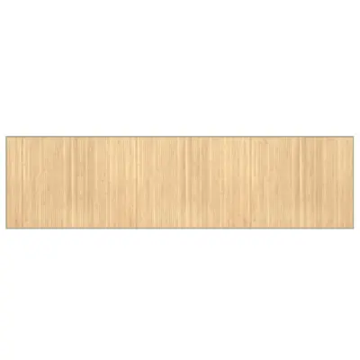 vidaXL Preproga pravokotna svetlo naravna 80x300 cm bambus