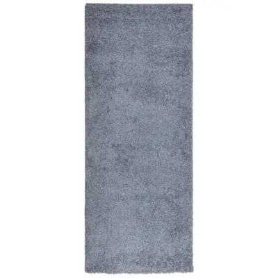 vidaXL Košata preproga PAMPLONA moderna modra 80x200 cm