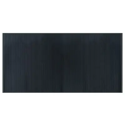 vidaXL Preproga pravokotna siva 100x200 cm bambus