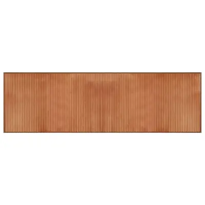 vidaXL Preproga pravokotna rjava 60x200 cm bambus