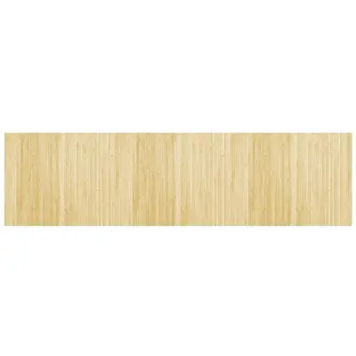 vidaXL Preproga pravokotna svetlo naravna 80x300 cm bambus