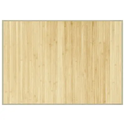 vidaXL Preproga pravokotna svetlo naravna 70x100 cm bambus