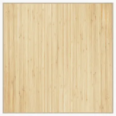 vidaXL Preproga kvadratna svetlo naravna 100x100 cm bambus