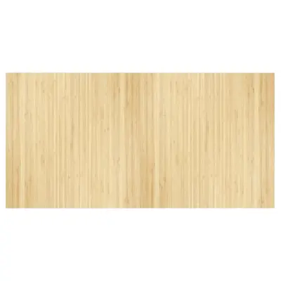 vidaXL Preproga pravokotna svetlo naravna 100x200 cm bambus