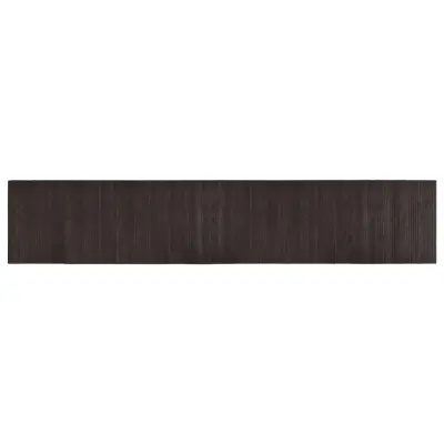 vidaXL Preproga pravokotna temno rjava 60x300 cm bambus