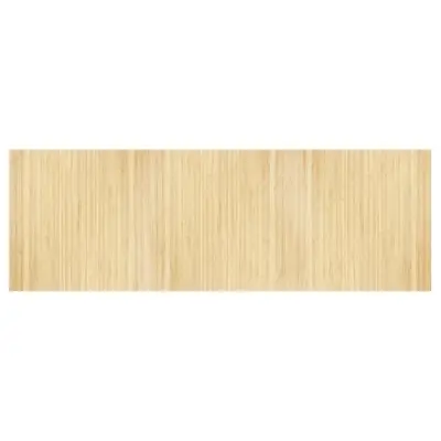 vidaXL Preproga pravokotna svetlo naravna 100x300 cm bambus