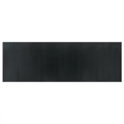 vidaXL Preproga pravokotna siva 100x300 cm bambus
