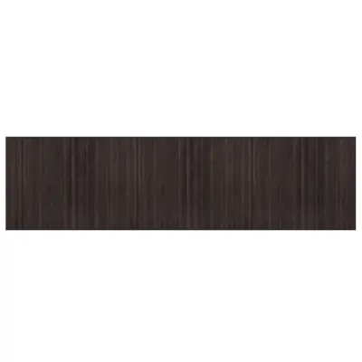 vidaXL Preproga pravokotna temno rjava 80x300 cm bambus