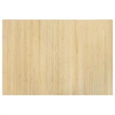 vidaXL Preproga pravokotna svetlo naravna 70x100 cm bambus