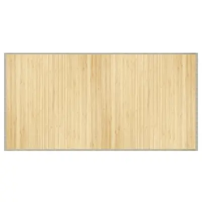 vidaXL Preproga pravokotna svetlo naravna 100x200 cm bambus