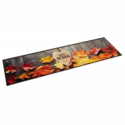 vidaXL Kuhinjska preproga pralna jesen 60x300 cm žamet