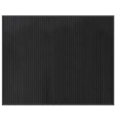 vidaXL Preproga pravokotna siva 80×100 cm bambus